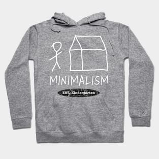 Minimalism Est. Kindergarten Funny Line Art Stickman Hoodie